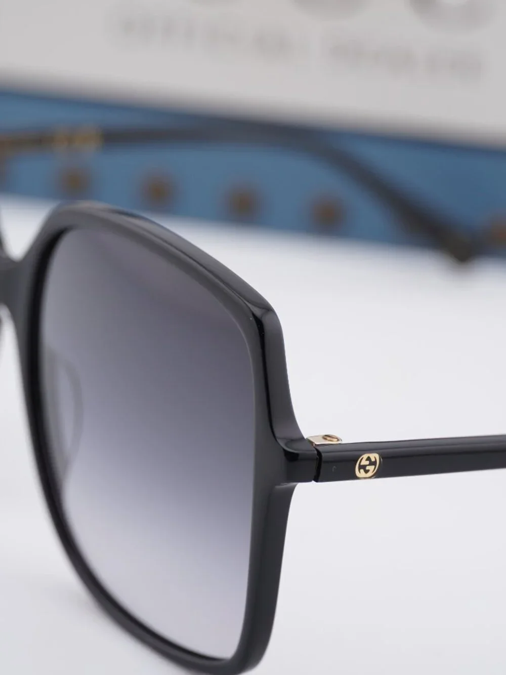 Gucci GG0544S 001 Square Sunglasses - Black/Grey Gradient